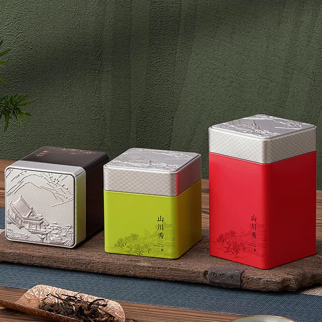 Hộp đựng trà cao cấp chất liệu thiếc
