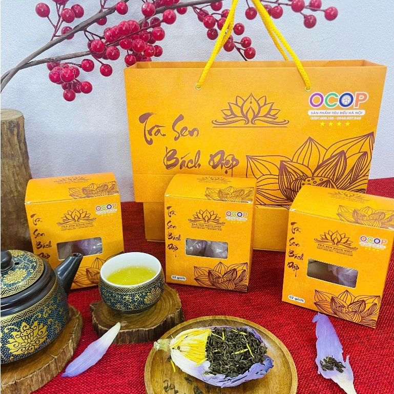 Trà Sen Bách Diệp set quà 5 Búp Trà